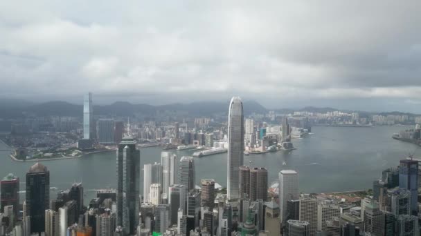 Distrito Situado Parte Central Isla Hong Kong Julio 2023 — Vídeo de stock