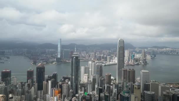 District Located Central Part Hong Kong Island July 2023 — Stock Video