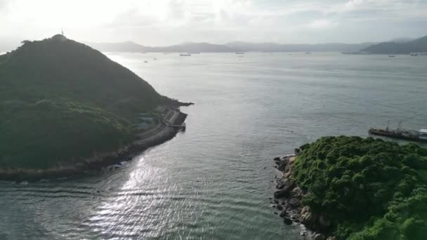 Green Island Egy Festői Sziget Található Hong Kong Július 2023 — Stock videók