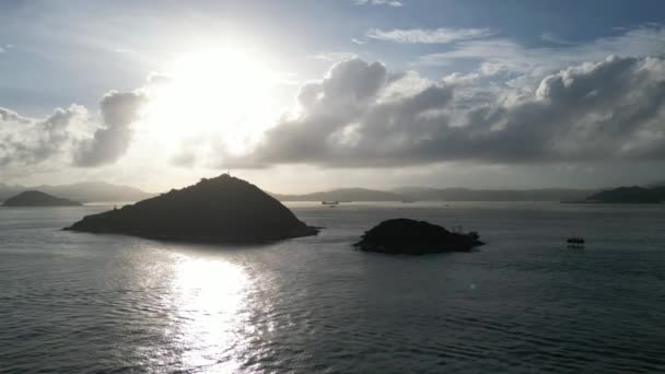 Green Island Ist Eine Malerische Insel Hongkong Juli 2023 — Stockvideo