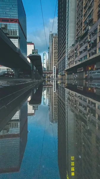 stock image the reflection Tram cross Shuitai, July 4 2023