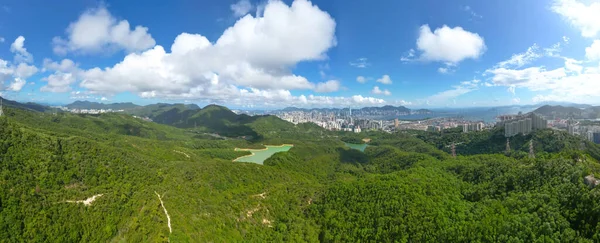 Harmoni Urbana Och Naturliga Landskap Hongkong Juli 2023 — Stockfoto