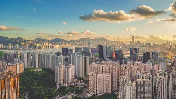 Zona Rezidențială Din Golful Kowloon Hong Kong Iulie 2023 — Fotografie, imagine de stoc