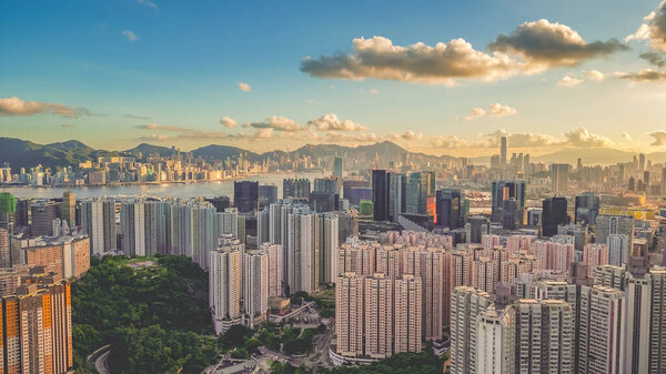 The residential area at Kowloon bay, Hong kong, July 12 2023