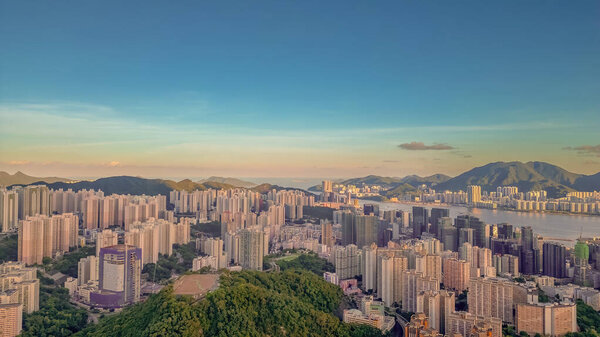 The landscape of Shum Wan Shan hong kong, July 12 2023
