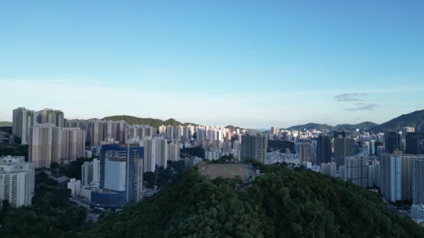 Kwun Tong North Városképe Hong Kongban 2023 Július — Stock videók