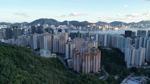 Stadsbilden Kwun Tong North Vid Hong Kong Juli 2023 — Stockvideo