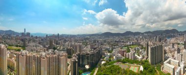 Dynamic Yau Tsim Mong Bölgesi, Hong Kong 'un canlı mahallesi, 14 Temmuz 2023