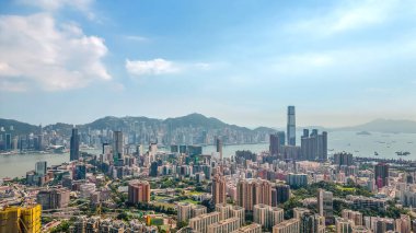 Kowloon 'da Ho Man Tin' in 14 Temmuz 2023 'teki Picturesque manzarası.