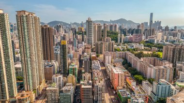 Kowloon Şehri Bölgesi, 14 Temmuz 2023 'te Hong Kong' un kalbinde eklektik bir mahalle.