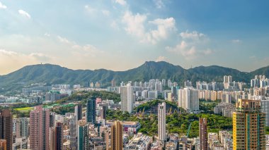 Kowloon Şehri Bölgesi, 14 Temmuz 2023 'te Hong Kong' un kalbinde eklektik bir mahalle.