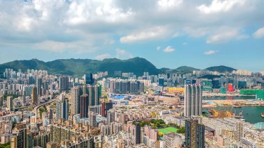 Kowloon Şehri Bölgesi, 14 Temmuz 2023 'te Hong Kong' un kalbinde eklektik bir mahalle.