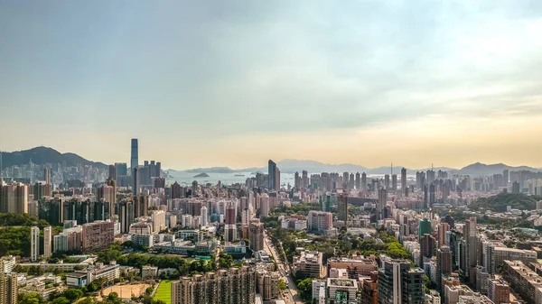 stock image a west of Kowloon Peninsula, vibrant neighborhood July 14 2023