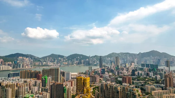 stock image Stunning landscape of the Kowloon Peninsula, hong kong July 14 2023