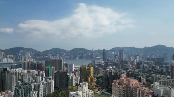 Oszałamiający Krajobraz Półwyspu Kowloon Hong Kong Lipca 2023 — Wideo stockowe