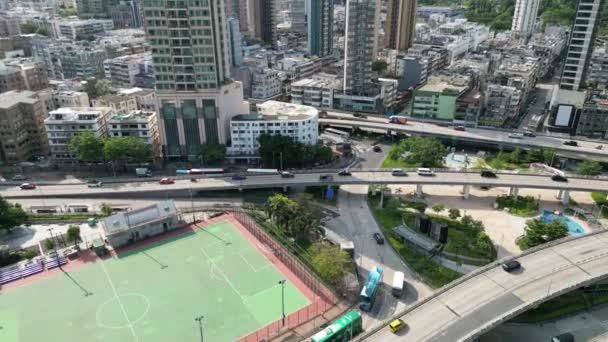 三年七月十四日香港重要的交通干道爱德华王子东道 — 图库视频影像