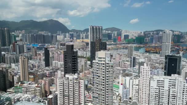 Okouzlující Kwa Wan Pulzující Čtvrť Hong Kongu Července 2023 — Stock video