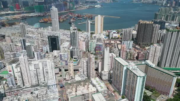 Charming Kwa Wan Hong Kong Canlı Bir Mahalle Temmuz 2023 — Stok video