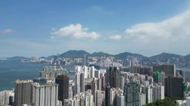 Okouzlující Kwa Wan Pulzující Čtvrť Hong Kongu Července 2023 — Stock video
