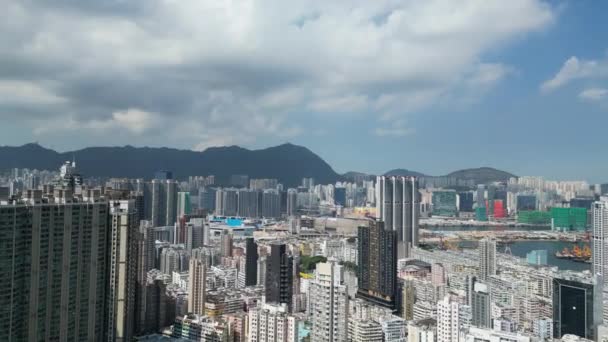 Charming Kwa Wan Vibrant Neighborhood Hong Kong July 2023 — Stock Video