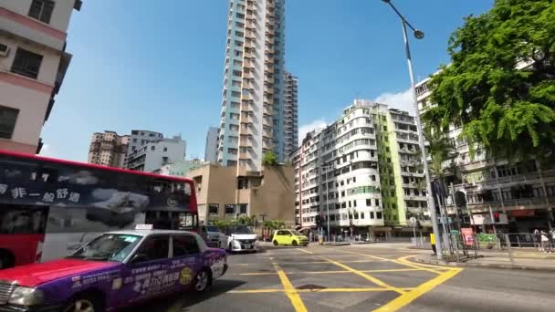 Charmant Für Kwa Wan Eine Lebendige Nachbarschaft Hongkong Juli 2023 — Stockvideo