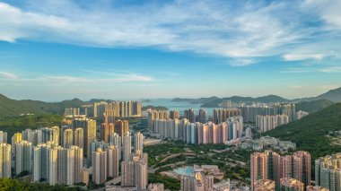 Yeni Hong Kong kasabası, Tseung Kwan. 20 Temmuz 2023.