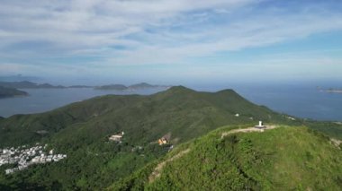 Hong Kong 'da güzel bir sıradağ, High Junk Peak