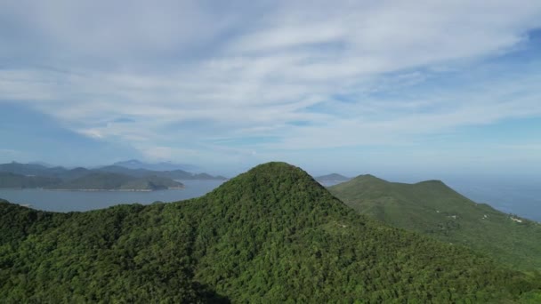 Belle Chaîne Montagnes Hong Kong High Junk Peak — Video