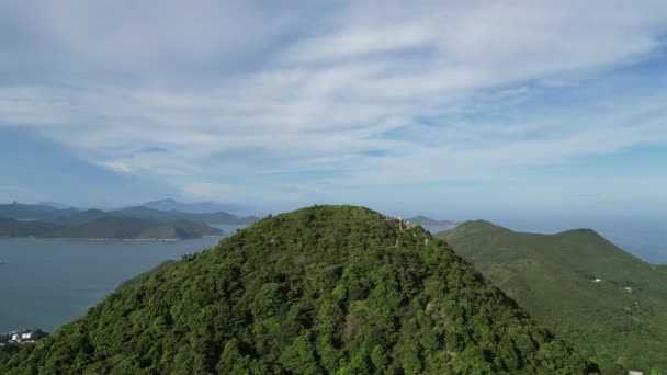 Belle Chaîne Montagnes Hong Kong High Junk Peak — Video
