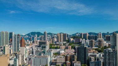 Kowloon Şehri Bölgesi, 22 Temmuz 2023, Hong Kong 'da çeşitli ve canlı bir bölge.