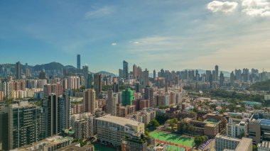 Kowloon Şehri Bölgesi, 22 Temmuz 2023, Hong Kong 'da çeşitli ve canlı bir bölge.