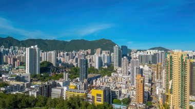 Kowloon Şehri Bölgesi, 22 Temmuz 2023, Hong Kong 'da çeşitli ve canlı bir bölge.