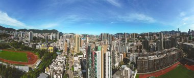 Kowloon Şehri Bölgesi, 22 Temmuz 2023, Hong Kong 'da çeşitli ve canlı bir bölge.