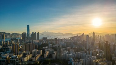 Batı Kowloon ve Hong Kong şehri, 22 Temmuz 2023