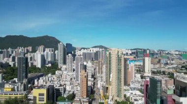 Kowloon Şehri Bölgesi, 22 Temmuz 2023, Hong Kong 'da çeşitli ve canlı bir bölge.
