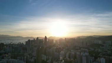 Batı Kowloon ve Hong Kong şehri, 22 Temmuz 2023.