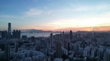 Batı Kowloon ve Hong Kong şehri, 22 Temmuz 2023.