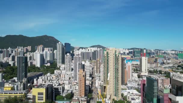 Kowloon City District Quartiere Vario Vivace Hong Kong Luglio 2023 — Video Stock
