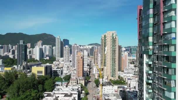 Kowloon City District Μια Διαφορετική Και Ζωντανή Περιοχή Στο Χονγκ — Αρχείο Βίντεο