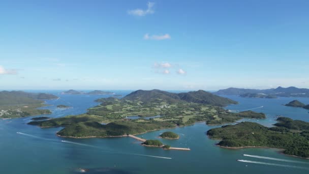 Bahía Orillas Sam Nga Hau Hong Kong Julio 2023 — Vídeo de stock