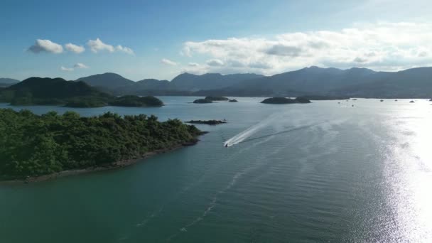 Yim Tin Tsai Είναι Ένα Μικρό Νησί Που Βρίσκεται Στα — Αρχείο Βίντεο