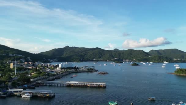 Costa Sai Kung Caracteriza Por Pintoresca Belleza Impresionante Costa Julio — Vídeo de stock