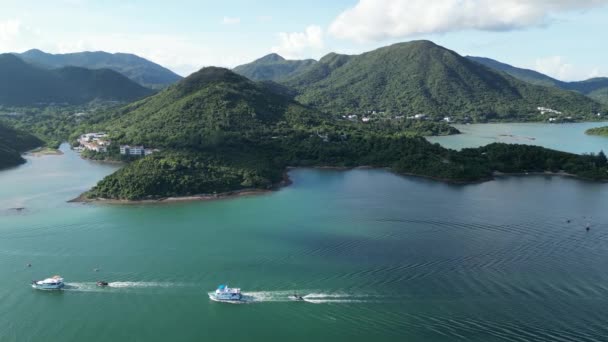 Zatoka Wybrzeże Sam Nga Hau Hong Kong Lipca 2023 — Wideo stockowe