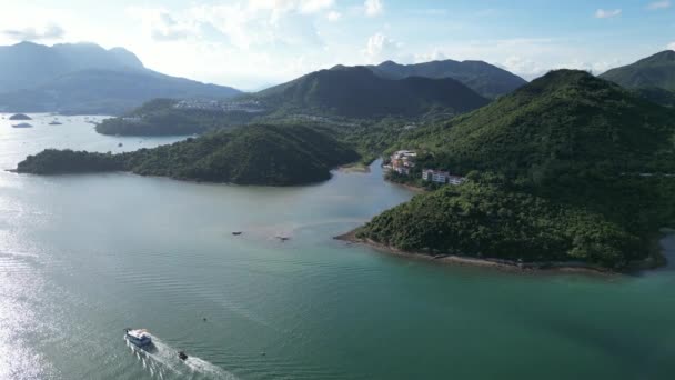 Sam Nga Hau Körfezi Kıyıları Hong Kong Temmuz 2023 — Stok video