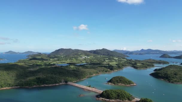 Die Bucht Und Die Küste Von Sam Nga Hau Hongkong — Stockvideo