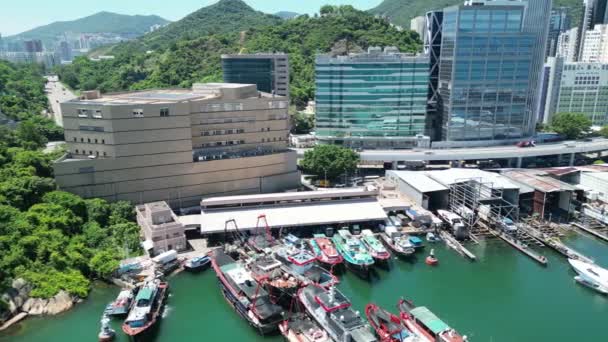 Shau Kei Wan Ağustos 2023 Hong Kong Doğu Kesiminde Yer — Stok video