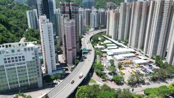 Shau Kei Wan Ağustos 2023 Hong Kong Doğu Kesiminde Yer — Stok video