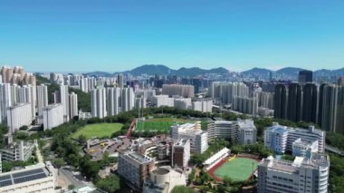 2 Ağustos 2023: Hong Kong 'daki Po Kong Village Okul Köyü.