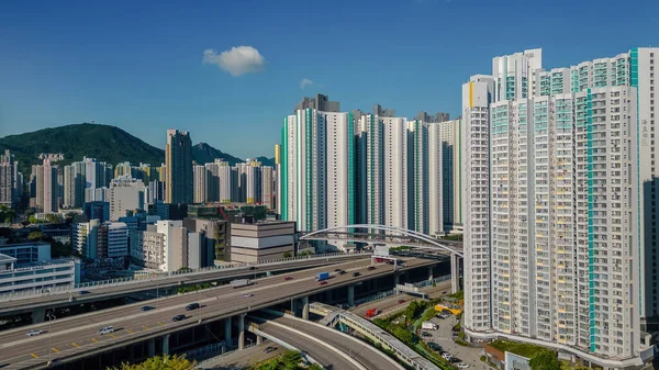 Αυτοκινητόδρομος Ξεκινά Από Δυτικό Kowloon Και Εκτείνεται Βόρεια Στις Αυγούστου — Φωτογραφία Αρχείου