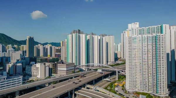 stock image The highway begins in West Kowloon and extends northward Aug 3 2023